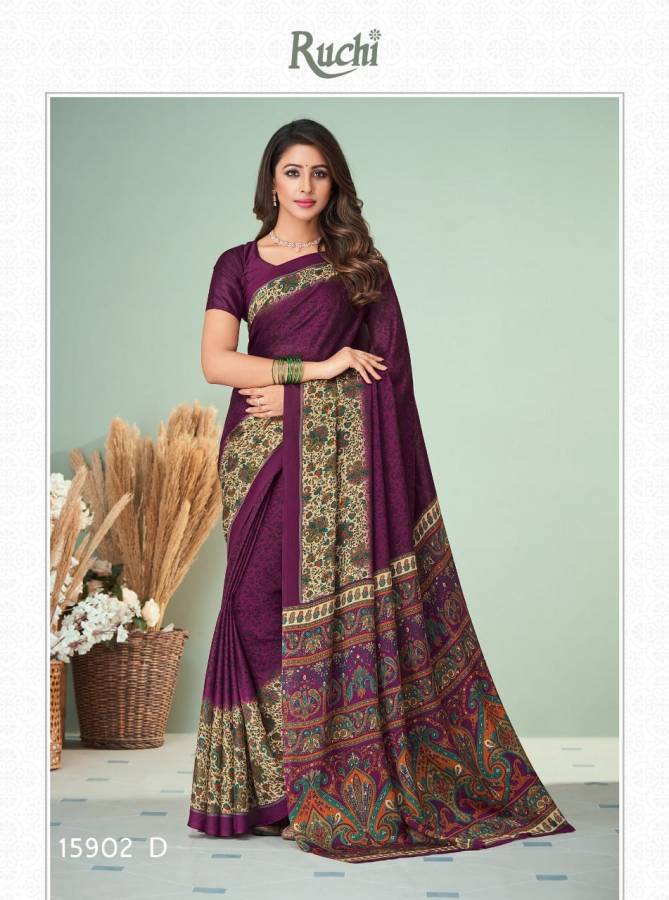Avantika Silk Printed Designer Regular Wear Silk Georgette Latest Saree Collection 